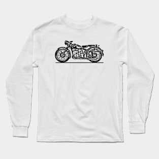 R68 Bike Sketch Art Long Sleeve T-Shirt